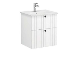 Модуль с круглой раковиной, Vitra Root Groove, 60 см, 2 ящика, матовый белый, 69415