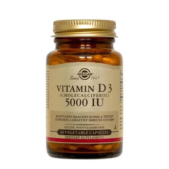 (solgar) vitamin d3 5000 iu - (100 капс)