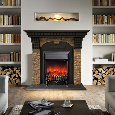 Угловой электрокамин Дублин