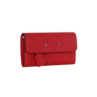 Кошелёк женский Louis Vuitton нат.кожа red