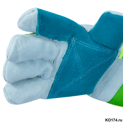 Перчатки спилковые утепленные комбинированные Docker Zima