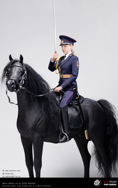 Сотрудница конной полиции МВД РФ - Коллекционная ФИГУРКА 1/6 Russian Police Force Female Mounted Police (EX055) - POPTOYS