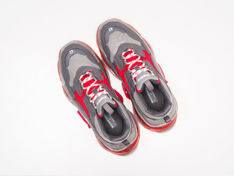 Кроссовки Balenciaga Triple S Trainer Clear Sole Grey Red