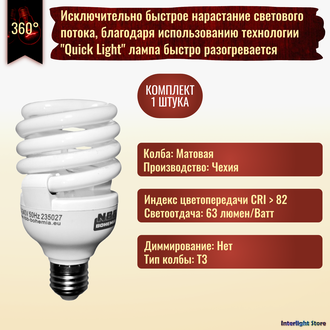 NBB Bohemia GFL-S 30w 827 E27