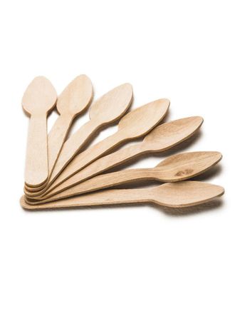 Ложечки деревянные 11см, (20 шт)