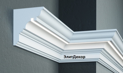 Фасадный карниз для подсветки KC307