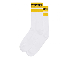 НОСКИ DR MARTENS ATHLETIC LOGO БЕЛЫЕ С ЖЕЛТЫМ