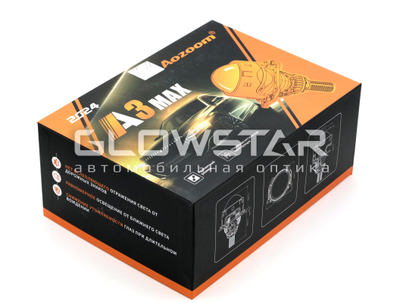 Билед модули Aozoom A3 Max 2025 2.5 дюйма, 5500К, 12V, 49W/57W, крепление 3R и съемное гаечное