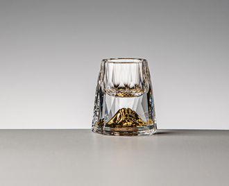 Штоф для виски, водки  "Золотая гора" набор 6шт