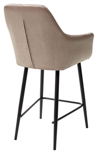 Полубарный стул Роден Blitz 05 Серо-бежевый, велюр (H=65cm) M-City