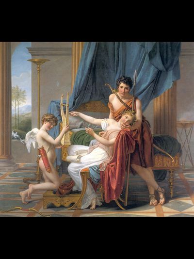 Купить греющую картину с фото репродукции из Эрмитажа Амуры