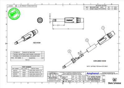 Изображение для пайки AMPHENOL ACPM-KB