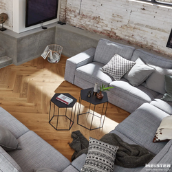 Паркетная доска PS 500 Meister Дуб витал Легкое морение 8811 в интерьере