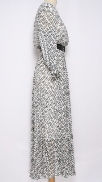 ПЛАТЬЕ ШИФОНОВОЕ "ГОФРЕ"белое  р.48-54