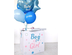 Коробка-сюрприз на гендер-пати