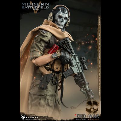 Саймон "Гоуст" Райли (Призрак, Ghost, Call of Duty Modern Warfare 2019) КОЛЛЕКЦИОННАЯ ФИГУРКА 1/6 scale MODERN BATTLEFIELD END WAR V GHOST (FS-73030) - FLAGSET