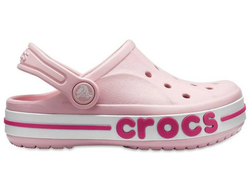 Crocs Bayaband Clogs Детские бледно-розовые