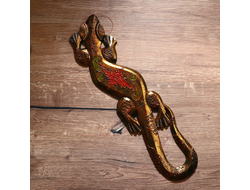 Модель № W162: панно "Геккон" из дерева албезии