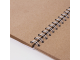 Скетчбук, крафт-бумага 80 г/м2, 145х205 мм, 50 л., гребень, жёсткая подложка, BRAUBERG ART "DEBUT", 110986