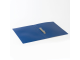 Папка на 2 кольцах BRAUBERG "Office", 21 мм, синяя, до 120 листов, 0,5 мм, 221611
