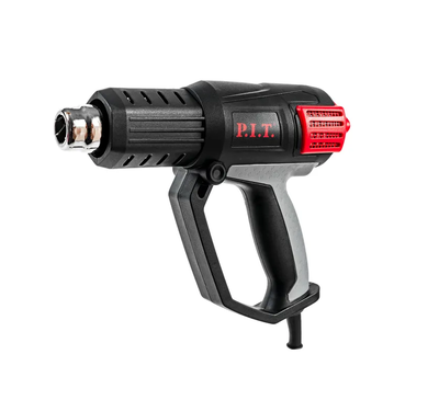 Фен технический P.I.T. PHG2001-C (2 кВт, кейс, 50-650°С, возд. поток 250-500л/мин, цифр.дисп, керам.нагр.э)