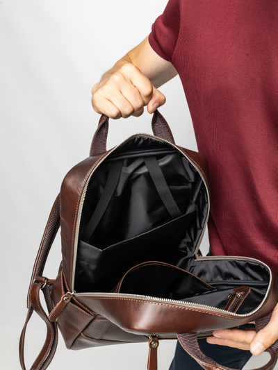 Кожаный рюкзак Viterbo Premium brown (арт. 3111-53)