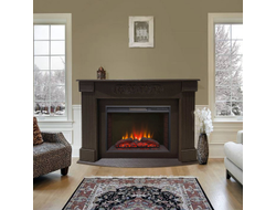 Угловой камин электрический Венеция BL с очагом Sparta 25.5 LED