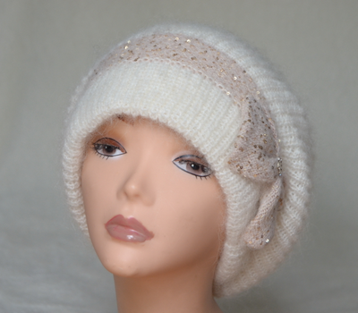 Вязаный берет зима 2020 для женщин италия Визио фото