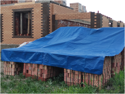 Тент Тарпаулин 4x6м, 70 г/м2 , шаг люверсов 1 м садовый защитный укрывной купить в Москве