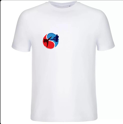 Футболка повседневная белая Единоборства