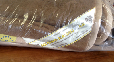 ОДЕЯЛО из чистой живой шерсти ВЕРБЛЮД КОРИЧНЕВЫЙ (двойное)