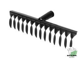 Грабли витые 14-ти зубые эмаль без черенка толщина 2,5 ГВ-14