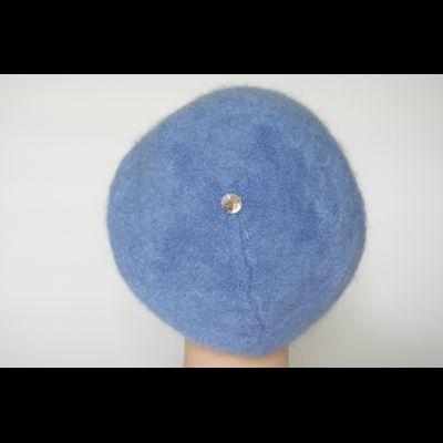 Мохеровый голубой женский берет Vizio Италия 6945 B