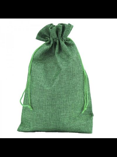 Мешочек из иск. льна (зеленый), 20*30см