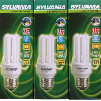 Sylvania Mini-Lynx Fast Start 11w 827 E27