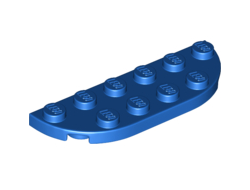 Plate, Round Corner 2 x 6 Double, Blue (18980 / 6167891)