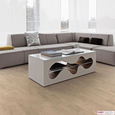 Паркетная доска Haro Дуб Песочно-Белый 538923 3-пол масло-лак