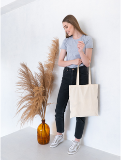 Сумка шоппер STAN хлопок 38*42, 110,110, Натуральный (51)