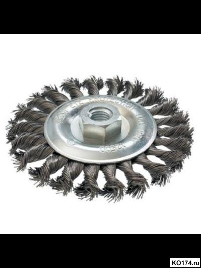 Щетка дисковая крученая для УШМ 125мм М14