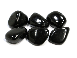 Гагат, галтовка в ассортименте, Забайкалье (25-30 мм, 8-10 г) №21422