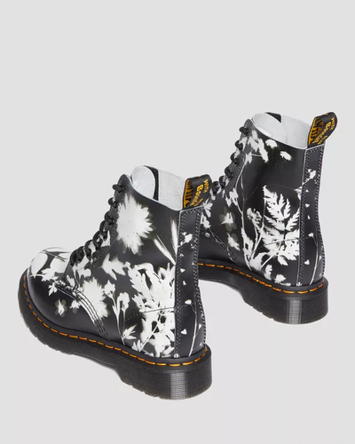 Ботинки Dr Martens 1460 Pascal Floral Black White Phantom