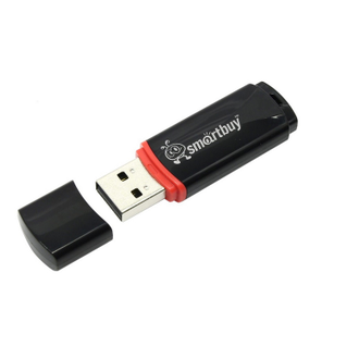 Флеш-память Smartbuy Crown, 8Gb, USB 2.0, черный, SB8GBCRW-K