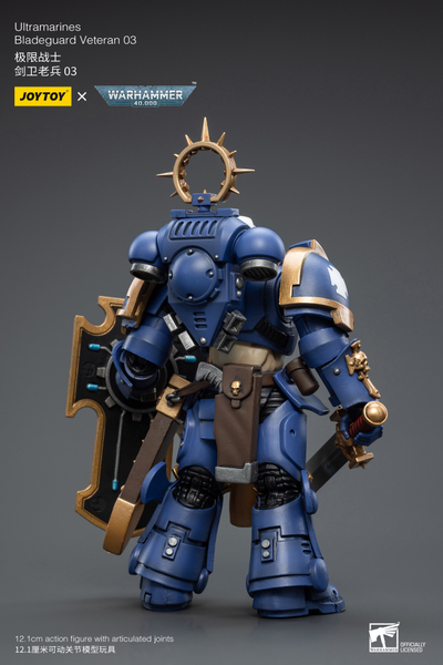 Примарис ветеран Ультрамаринов (Warhammer 40k) - КОЛЛЕКЦИОННАЯ ФИГУРКА 1/18 Ultramarines Bladeguard Veteran 03 (JT2344) - JOYTOY