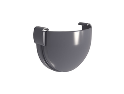 Заглушка желоба Дизайн 135 ПВХ Grand Line ГРАФИТ