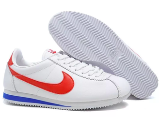 Nike Cortez (Белые с красным) кожа