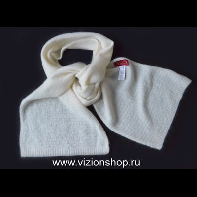 Белый шарф с бисером италия фото