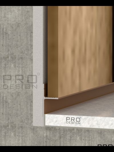 Теневой плинтус скрытого монтажа Pro Design Panel 7208 любой цвет по RAL