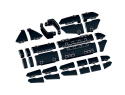 TP1, Комплект оригинальных панелей LEGO Technic  30 шт., Black