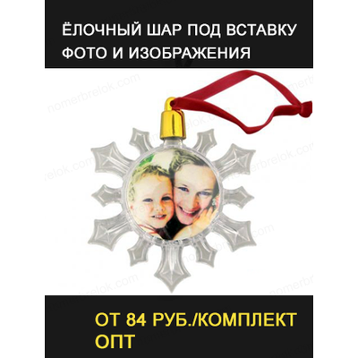 шар елочный под полиграфическую вставку, елочные шары под вставку фото, шар елочный акриловый