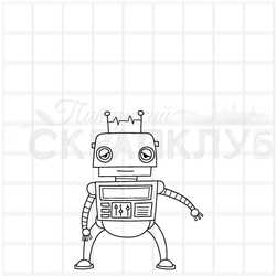 штамп Робот